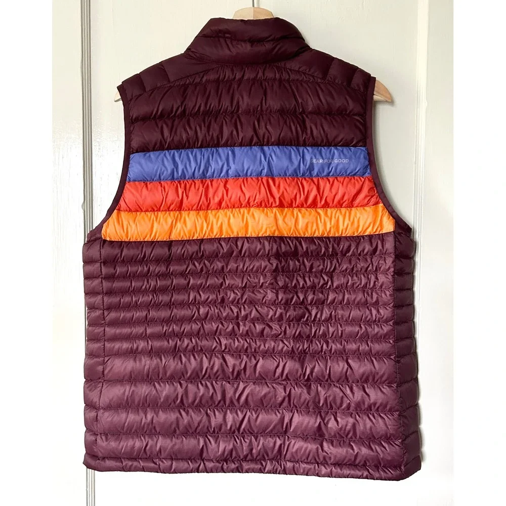 Cotopaxi Women's Fuego Down Puffer Vest Multi Wine L Outdoors Fall Gorpcore - Picture 3 of 6